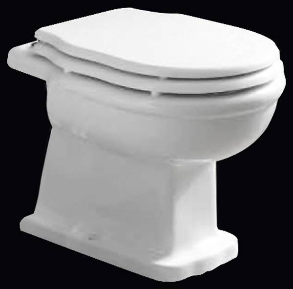 Чаша приставного унитаза BelBagno Boheme 55х27х38.5 см белый BB115CBS