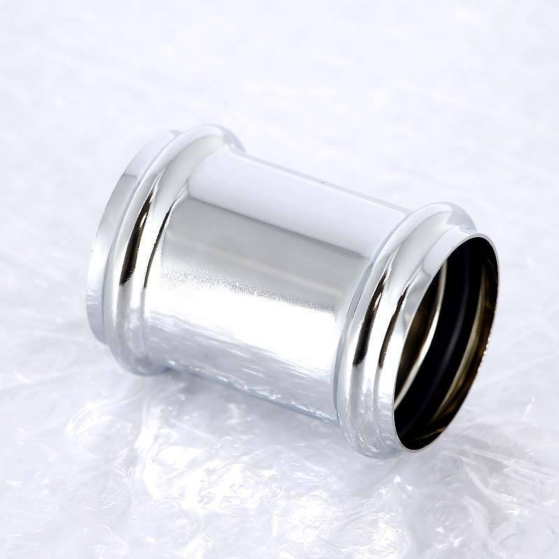 Муфта двухраструбная Viega 5695 хромированная 102371