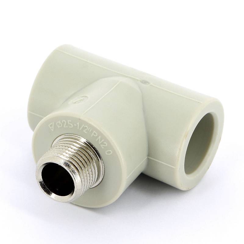 Тройник полипропиленовый FV-Plast 25х1/2х25 мм с наружной резьбой 222526