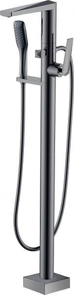 Смеситель напольный для ванны с душем Boheme Venturo темная сталь 379-SGM