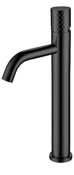 Смеситель для раковины Boheme Stick высокий черный 122-BB