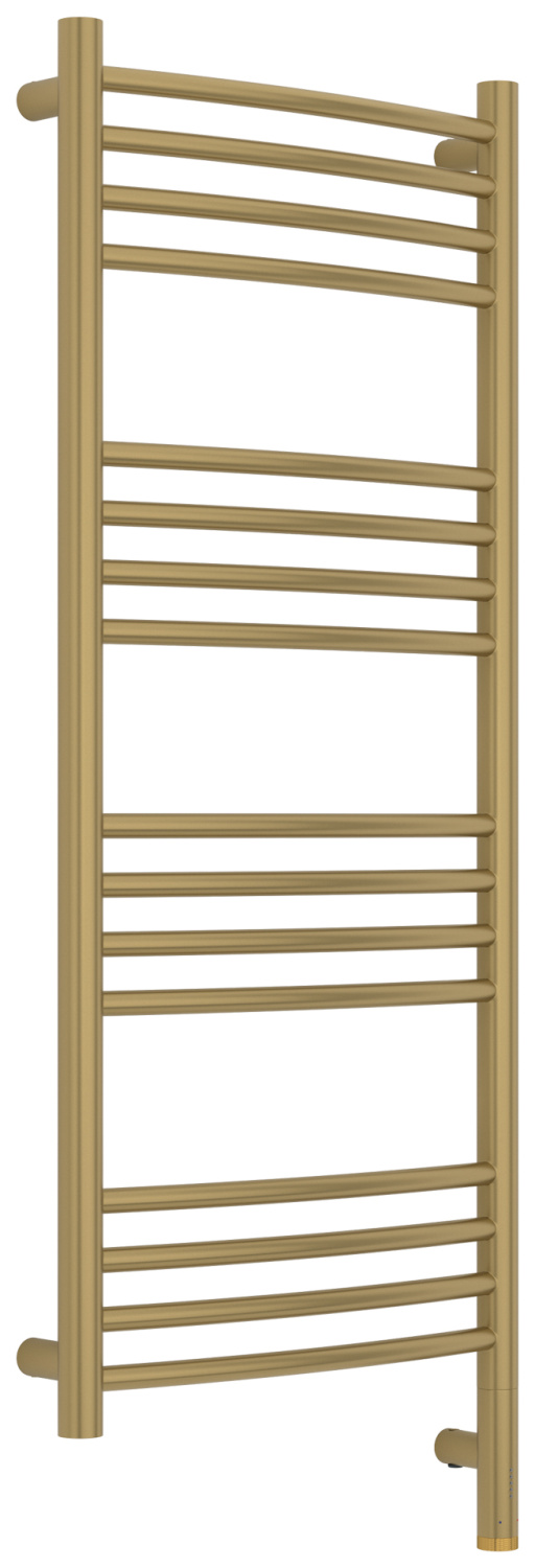 Полотенцесушитель электрический Сунержа Богема 3.1 выгнутая 400х1000 мм правый золотой шёлк матовый 32-6003-1040