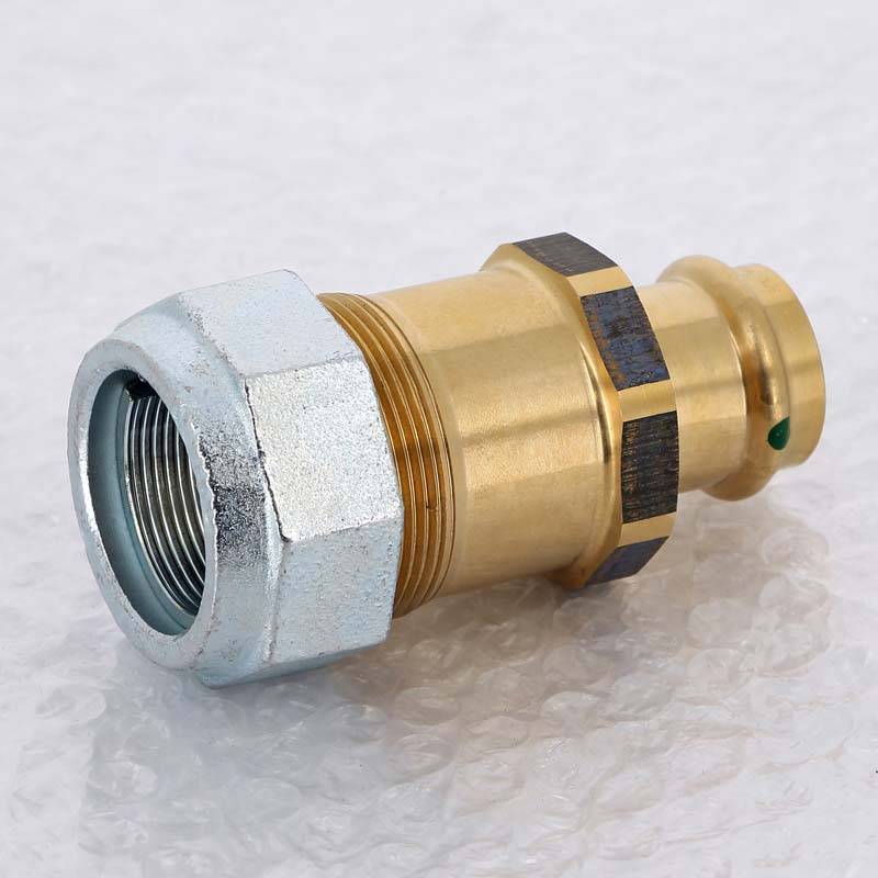 Переходник бронзовый Viega Sanpress со стальной трубы на медь 1х28 мм 588564