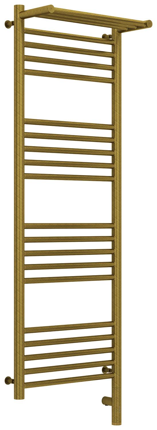 Полотенцесушитель электрический Сунержа Богема 3.0 с 1 полкой 432x1324 мм правый состаренная бронза 05-5807-1240