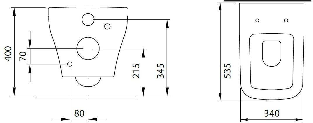 Унитаз подвесной Allen Brau Infinity чаша 34x53.5x35.5 см черный 4.21011.31