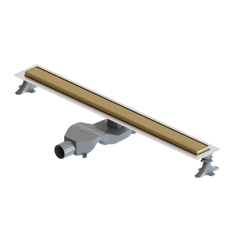 Душевой лоток Boheme Premium Linear 80 см матовое золото 982-80-MG