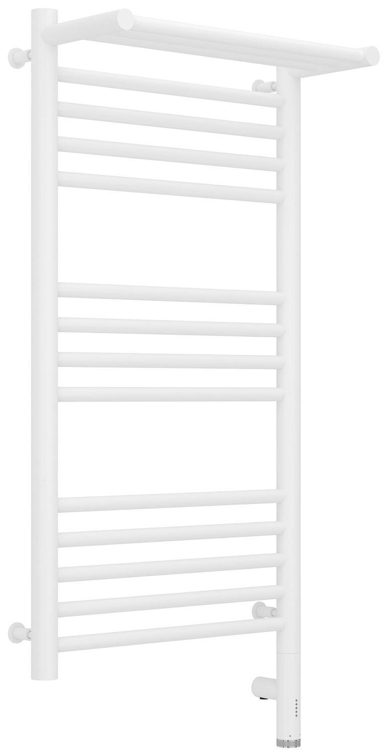 Полотенцесушитель электрический Сунержа Богема 3.0 с 1 полкой 432x924 мм правый матовый белый 30-5807-8040