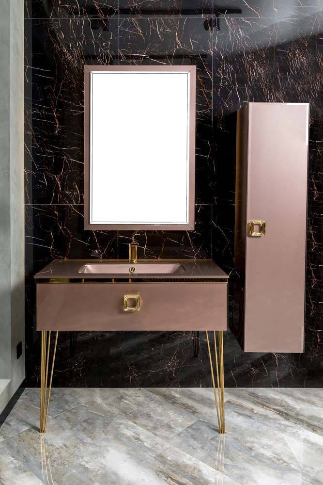 Тумба подвесная Armadi Art Lucido 104х55х30 см коричневая 770-100-PU