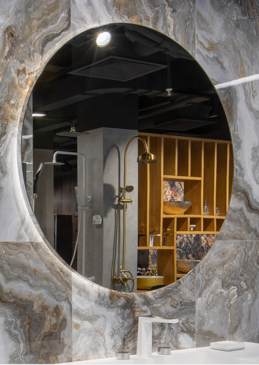 Зеркало круглое Armadi Art Rombo с подсветкой 100х3х100 см 545-100