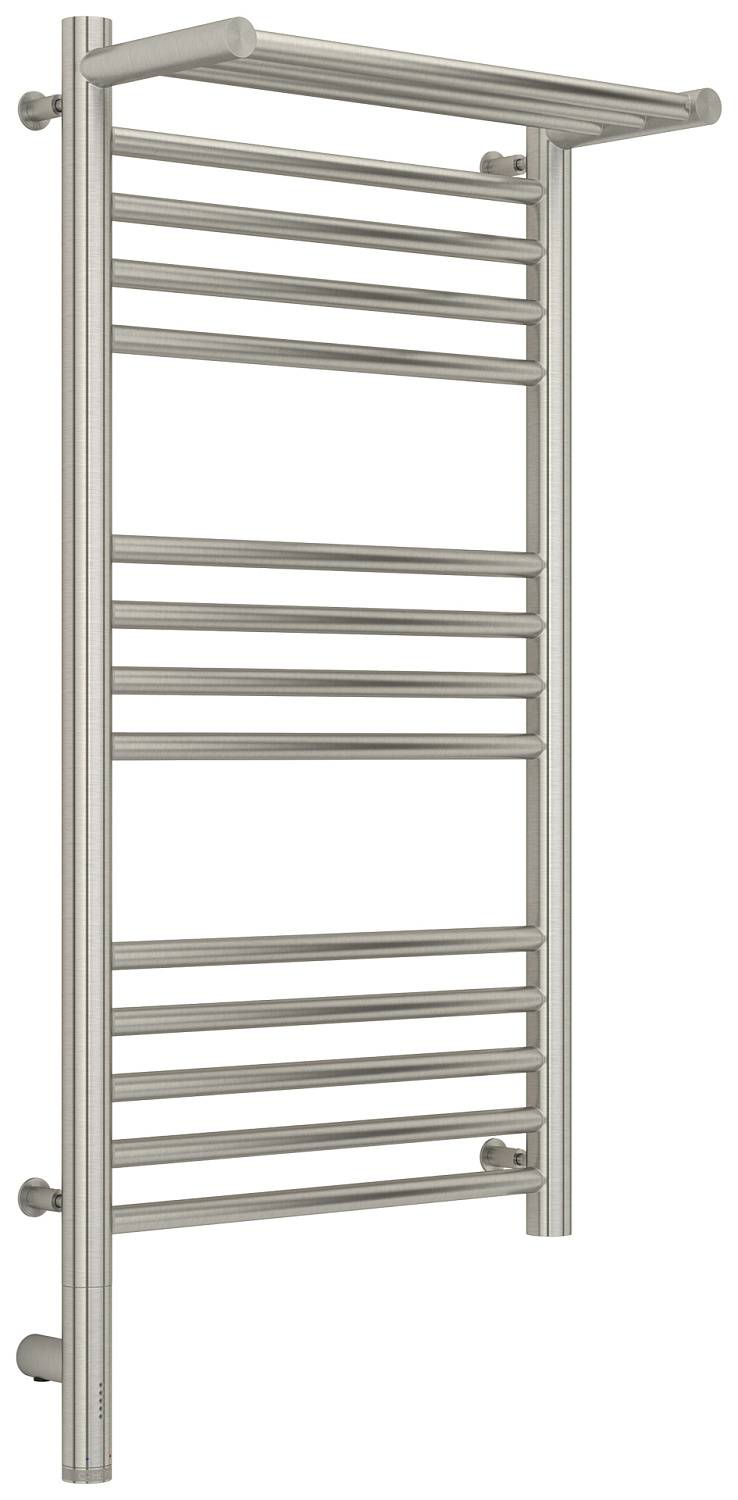 Полотенцесушитель электрический Сунержа Богема 3.0 с 1 полкой 432x924 мм левый сатин 071-5806-8040