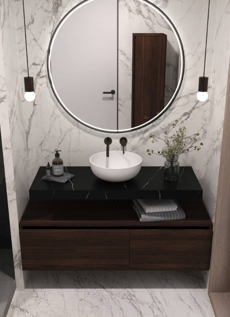 Столешница Armadi Art Flat 101х46х7 см nero 869-100-NM