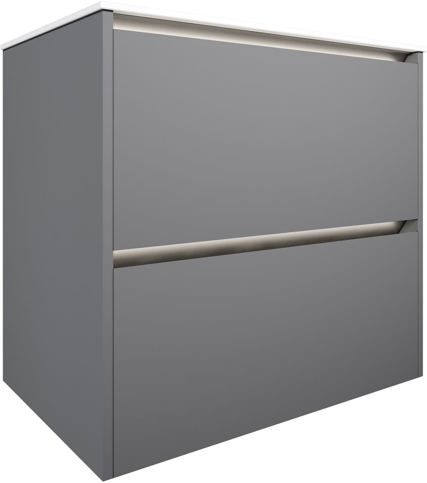 Тумба под раковину Allen Brau Activity 70x46x66,2 см платина/олива 1.34011.PGM