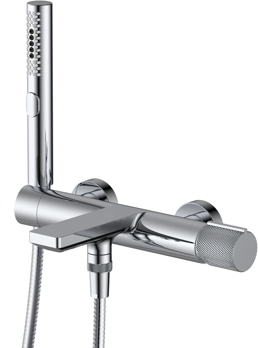 Смеситель для ванны Allen Brau Liberty на 2 отверстия с ручным душем хром 5.33006-00