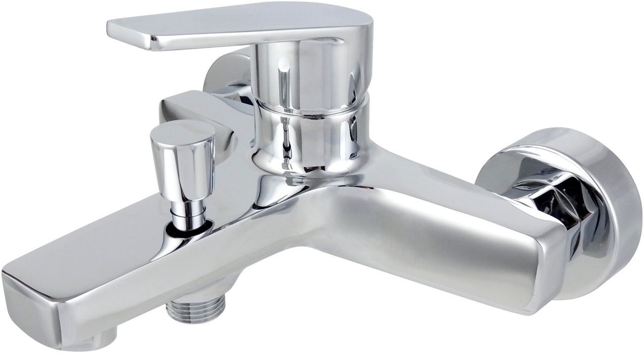 Смеситель для ванны Allen Brau Eclipse на 2 отверстия излив 16.5 см хром 5.E1003-00