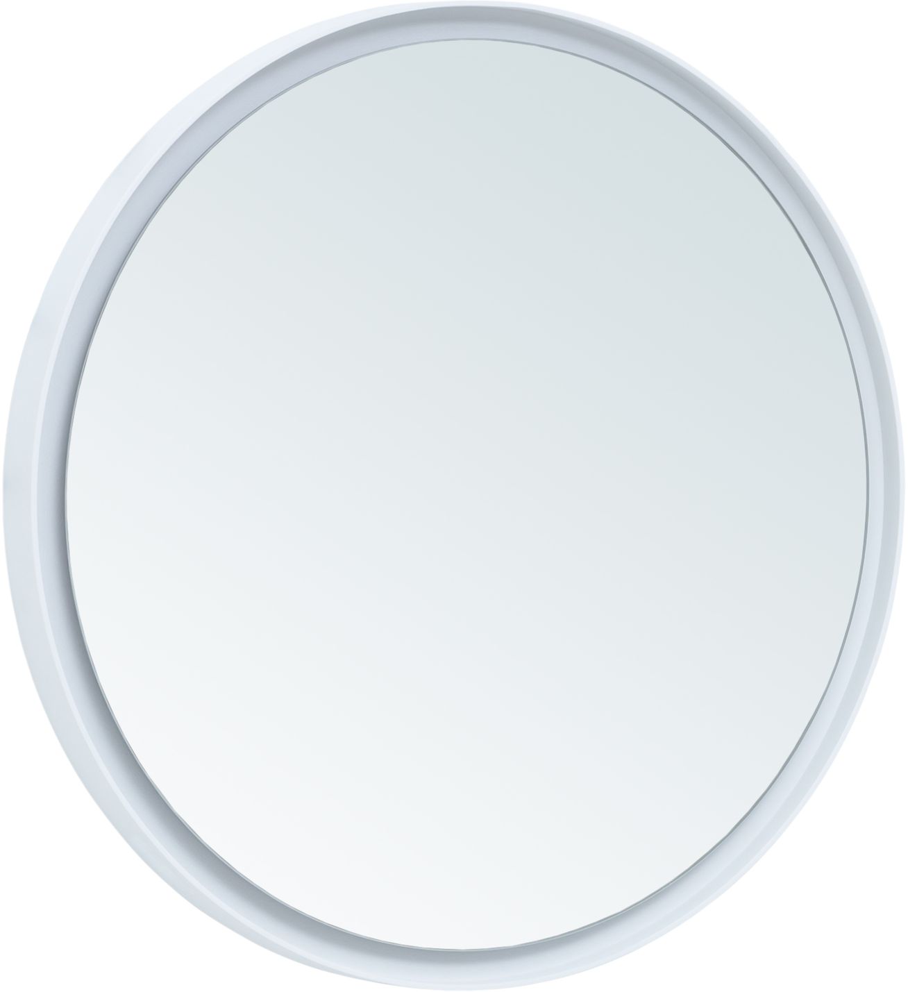 Зеркало подвесное Allen Brau Infinity круглое с подсветкой 60x60 см белый 1.21022.WT