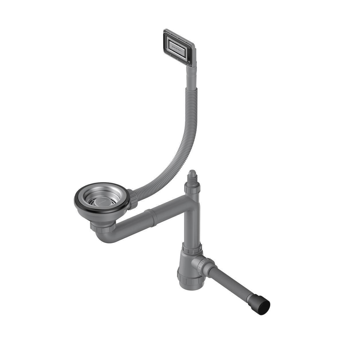 Арматура для одночашевых моек Omoikiri WK-1-UN-IN с универсальным переливом нержавеющая сталь 4956777