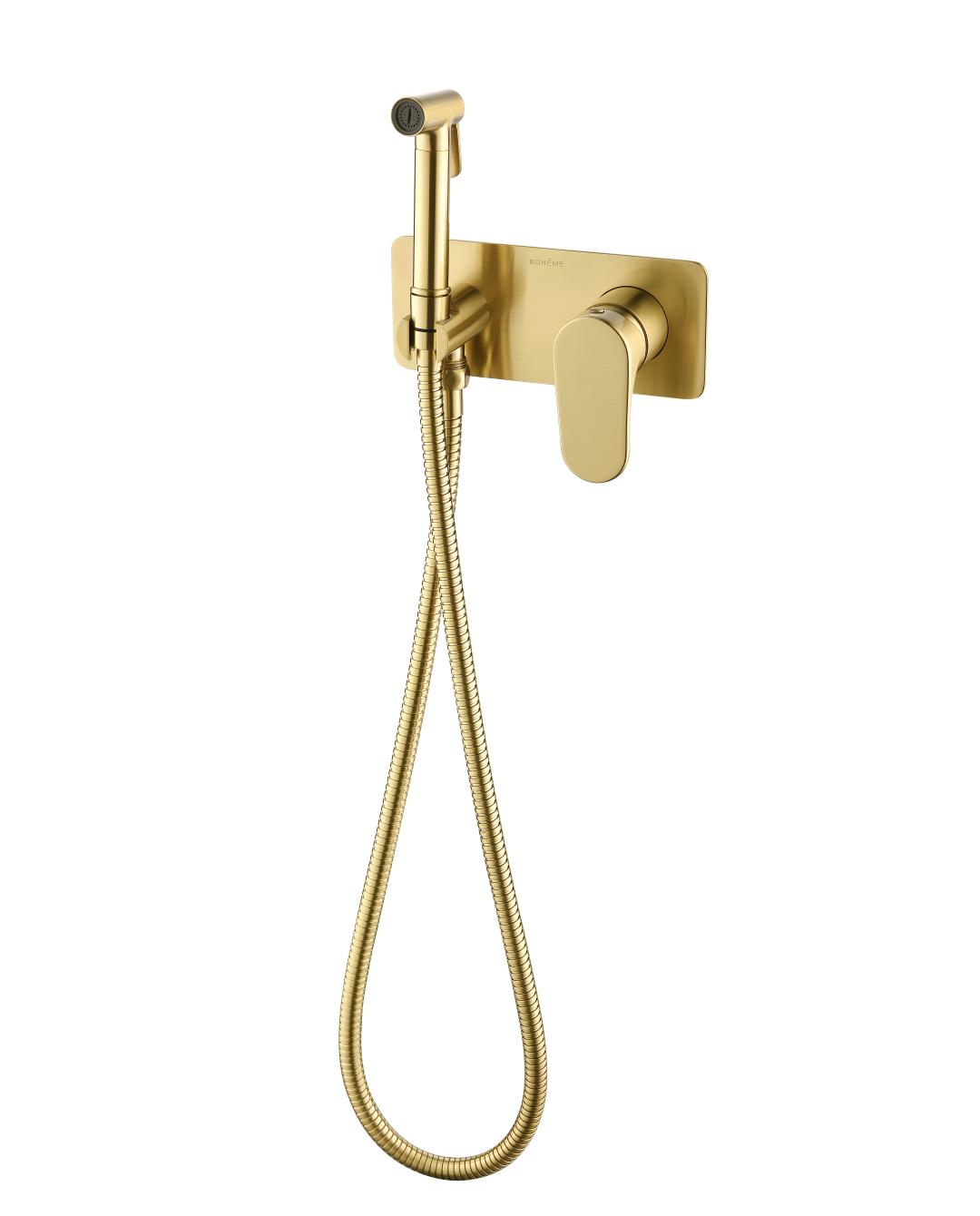 Гигиенический душ Boheme Spectre с прогрессивным смесителем и шлангом 150 см золото 457-MG