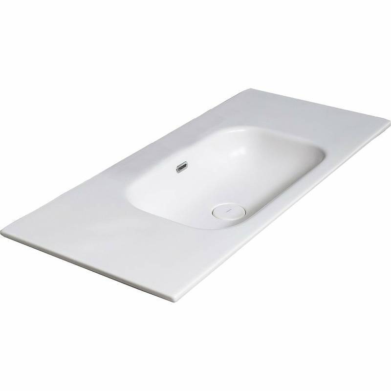 Раковина мебельная Armadi Art Vallessi 121х46х17 см белая 838-120-W