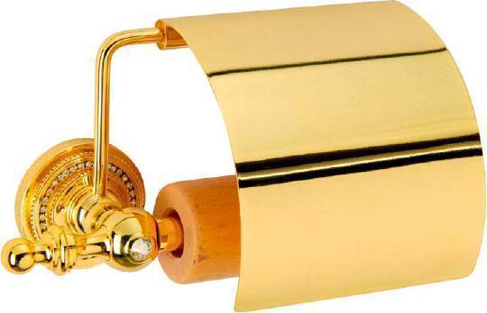 Держатель туалетной бумаги Boheme Imperiale 12.75х19х10 см золото глянцевое 10401