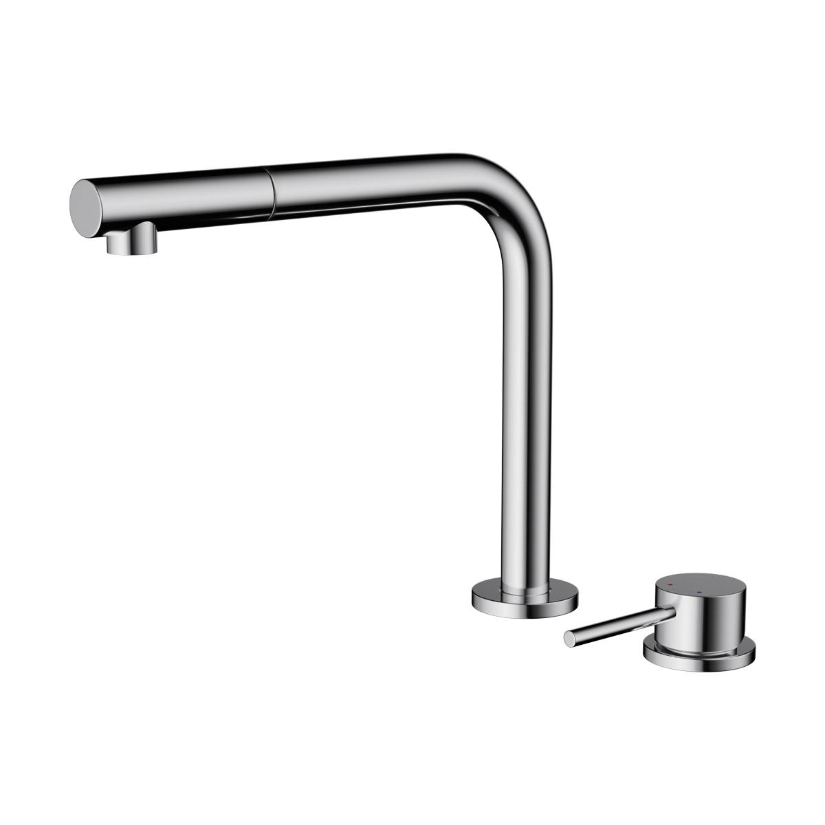 Смеситель для кухни Omoikiri Nara-S-C с выдвижным изливом хром 4994322