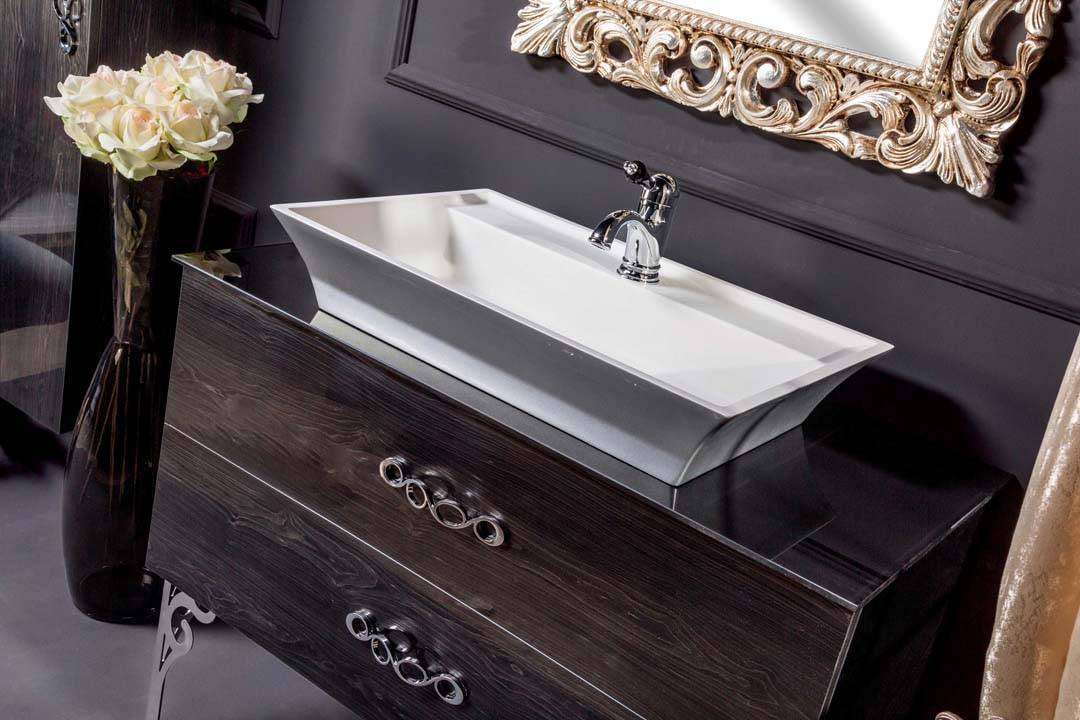 Тумба подвесная Armadi Art Neoart 100х50х48 см темное дерево 831-100-BW