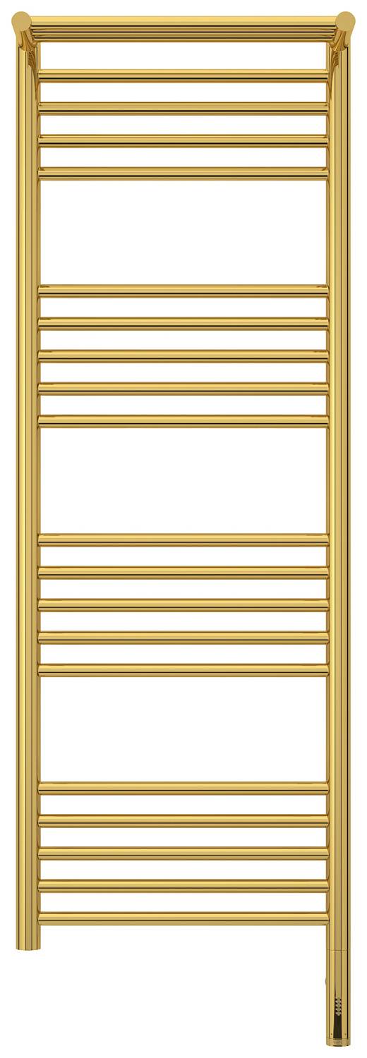 Полотенцесушитель электрический Сунержа Богема 3.0 с 1 полкой 432x1324 мм правый золото 03-5807-1240
