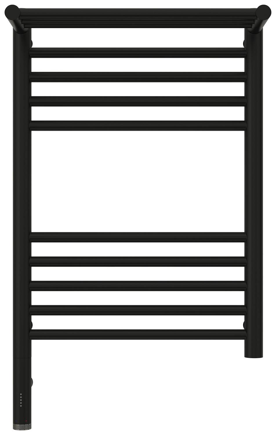 Полотенцесушитель электрический Сунержа Богема 3.0 с 1 полкой 43.2x72.4 см левый матовый черный 31-5806-6040