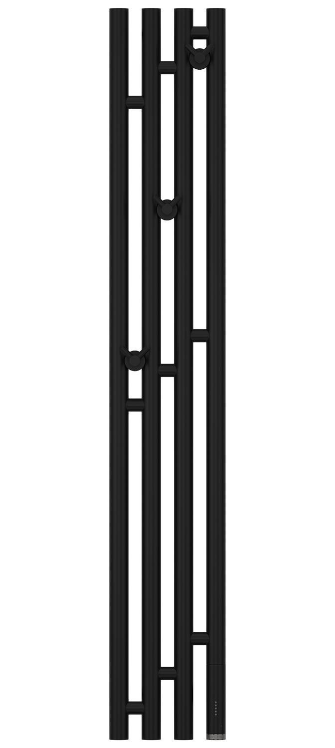 Полотенцесушитель электрический Сунержа Кантата 3.0 191x1200 мм правый матовый черный 31-5847-1216