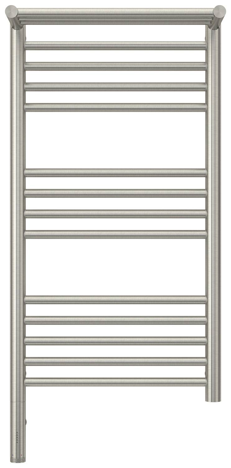 Полотенцесушитель электрический Сунержа Богема 3.0 с 1 полкой 432x924 мм левый сатин 071-5806-8040