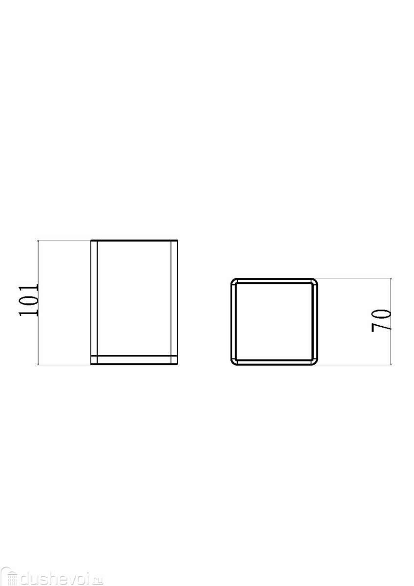 Стакан для зубных щеток настольный Boheme Venturo золото/черный 10961-B-G