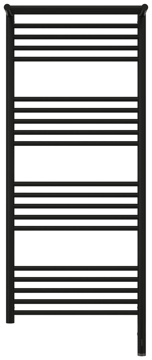 Полотенцесушитель электрический Сунержа Богема 3.0 с 1 полкой 532x1324 мм правый матовый черный 31-5807-1250