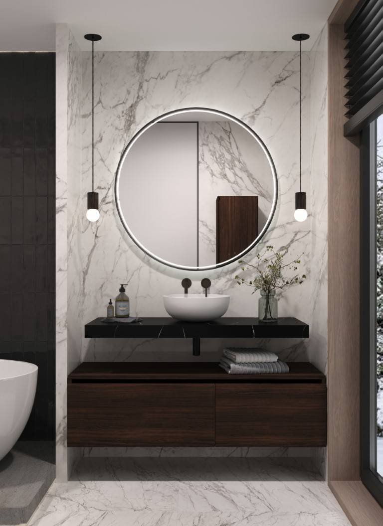 Столешница Armadi Art Flat 101х46х7 см nero 869-100-NM