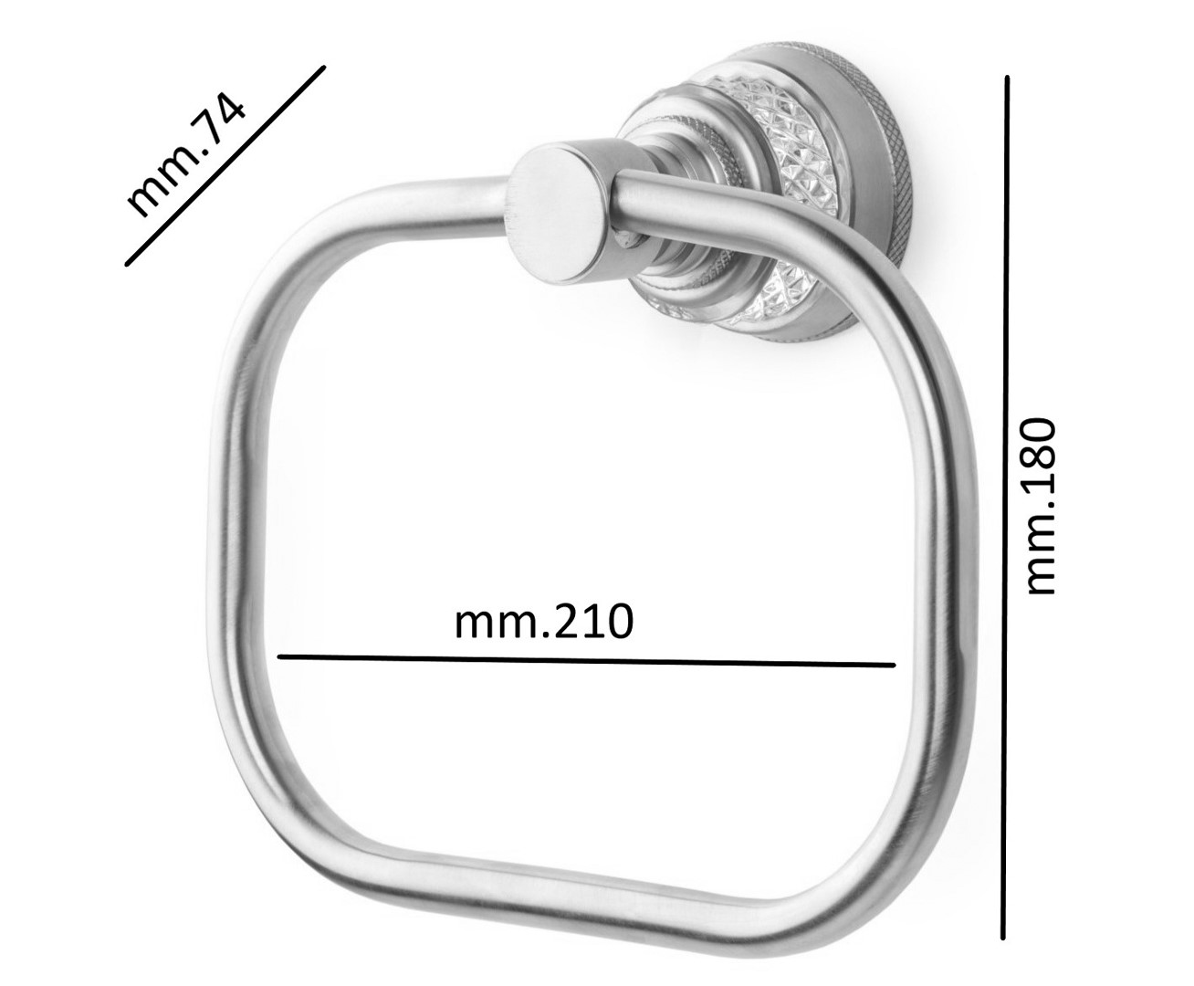 Полотенцедержатель кольцо Boheme Aura золото 10245-G