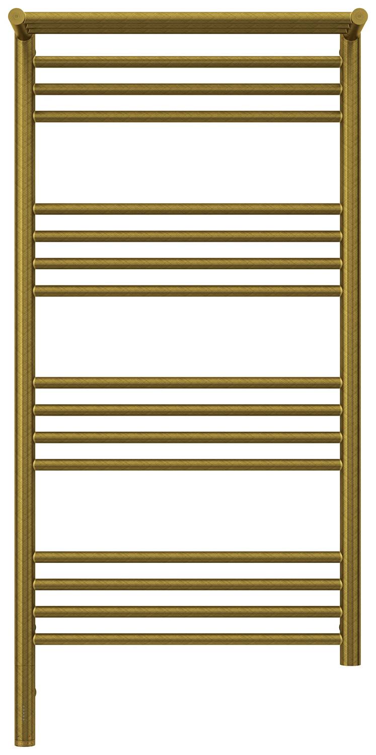 Полотенцесушитель электрический Сунержа Богема 3.0 с 1 полкой 532x1124 мм левый состаренная бронза 05-5806-1050