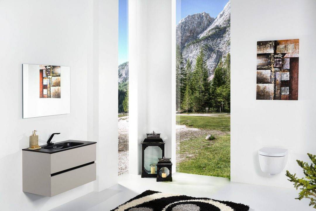 Тумба подвесная Armadi Art Vallessi 80х46х53 см бежевый матовый 837-080-C mat