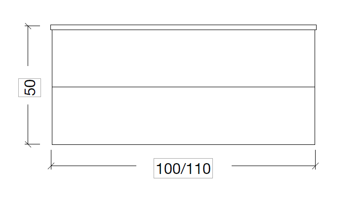 Тумба подвесная Armadi Art Neoart 100х50х48 см темное дерево 831-100-BW