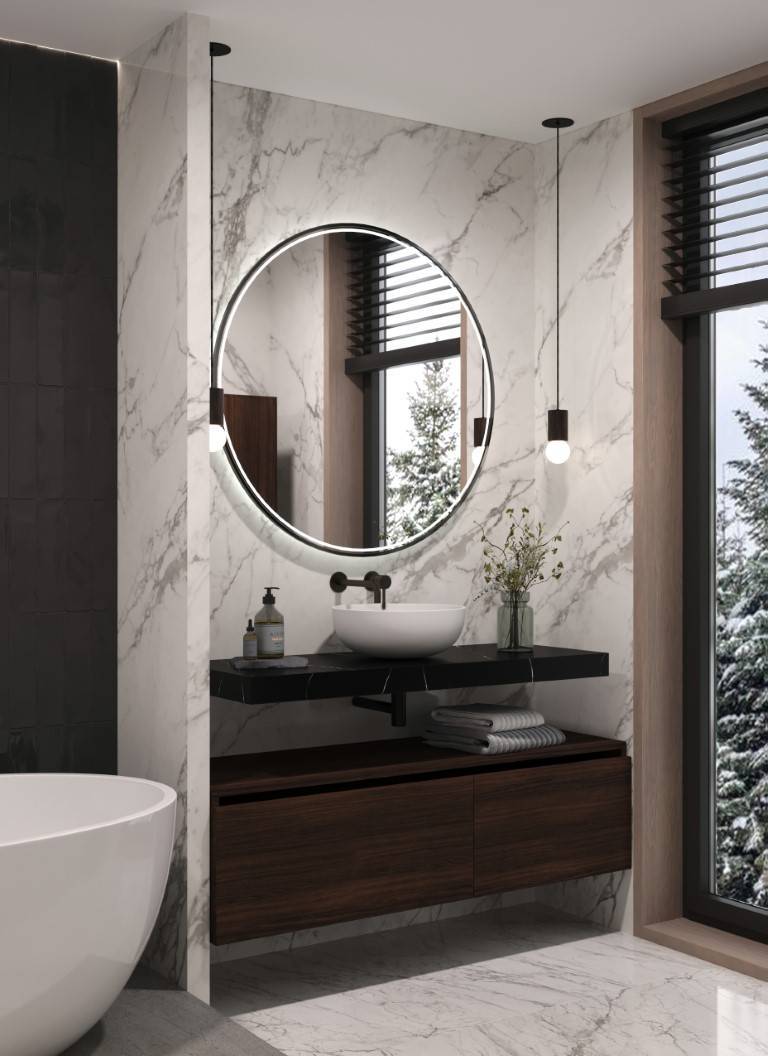 Столешница Armadi Art Flat 101х46х7 см nero 869-100-NM