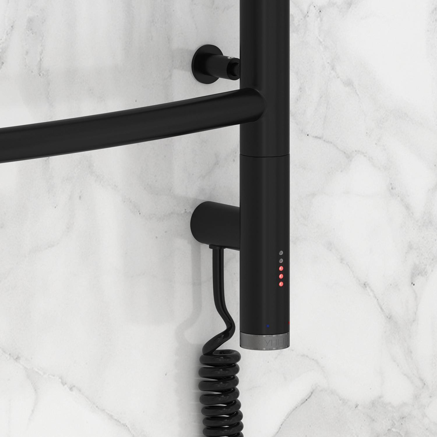 Полотенцесушитель электрический Сунержа Галант 3.0 532x924 мм правый матовый черный 31-5801-8050