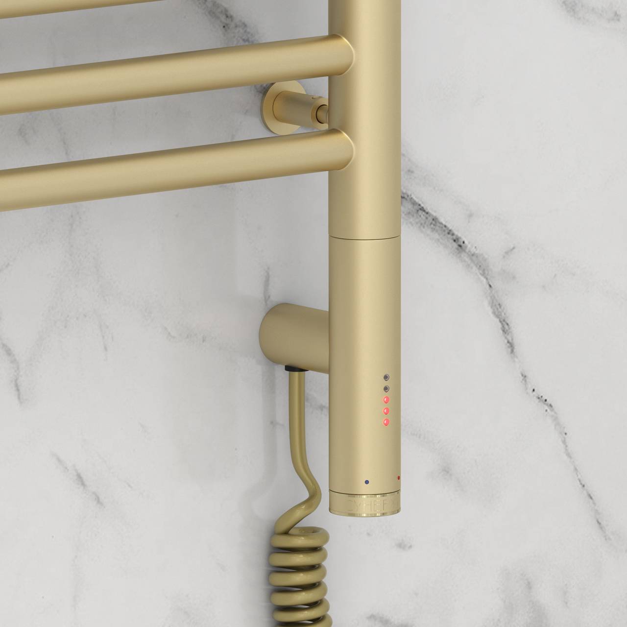 Полотенцесушитель электрический Сунержа Богема 3.0 с 1 полкой 43.2x72.4 см правый матовая шампань 022-5807-6040