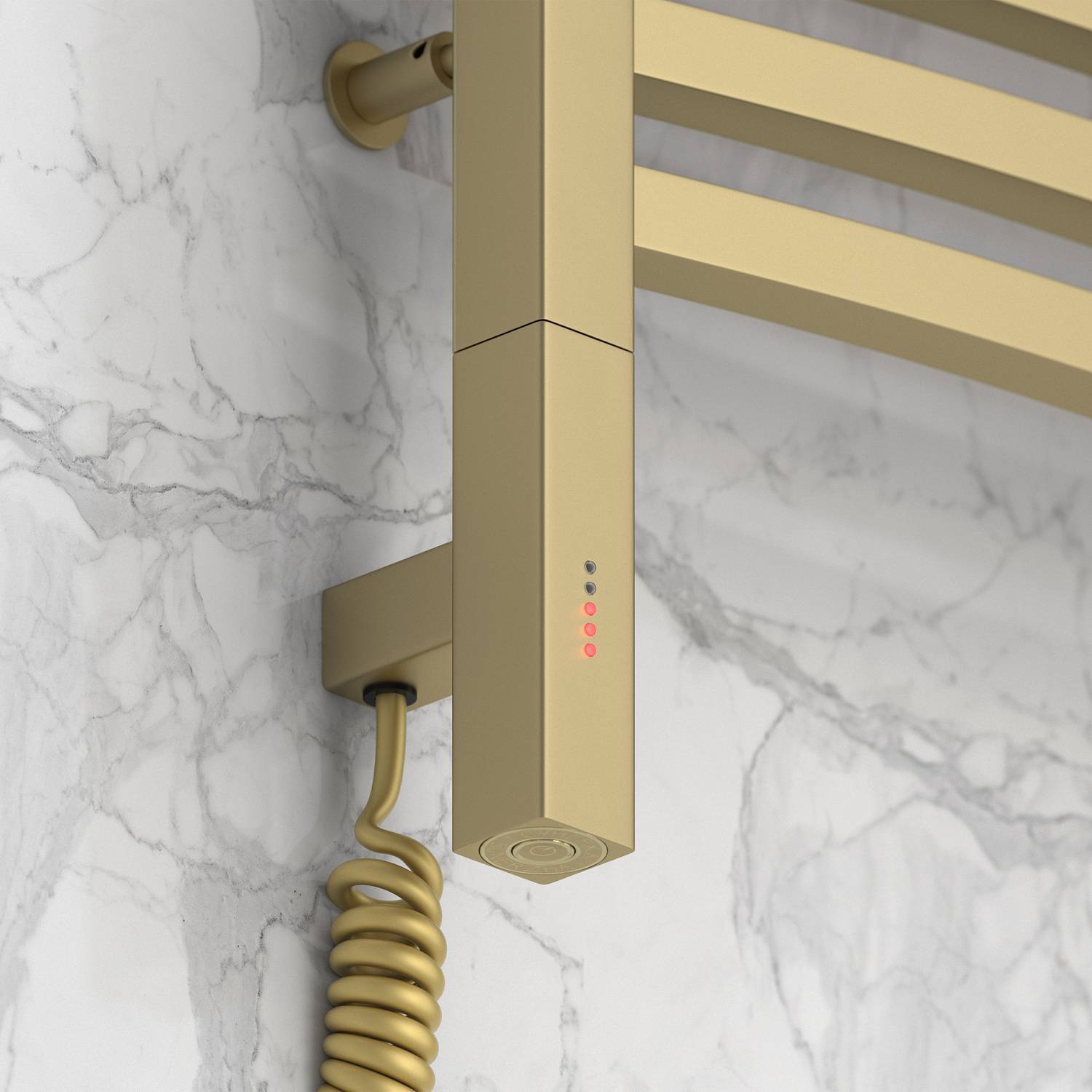 Полотенцесушитель электрический Сунержа Аркус 3.0 430x720 мм левое подключение матовая шампань 022-5704-6040