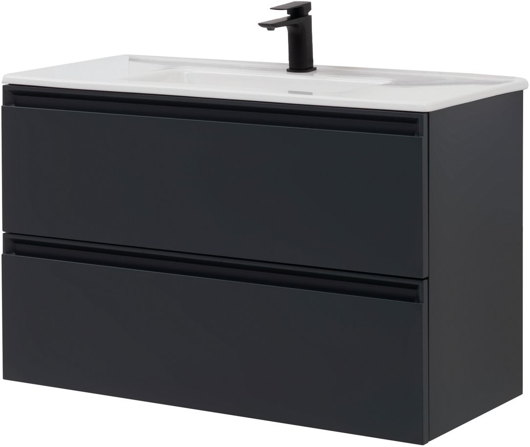 Тумба под раковину Allen Brau Eclipse 100x46x63.4 см антрацит 1.E1003.AM