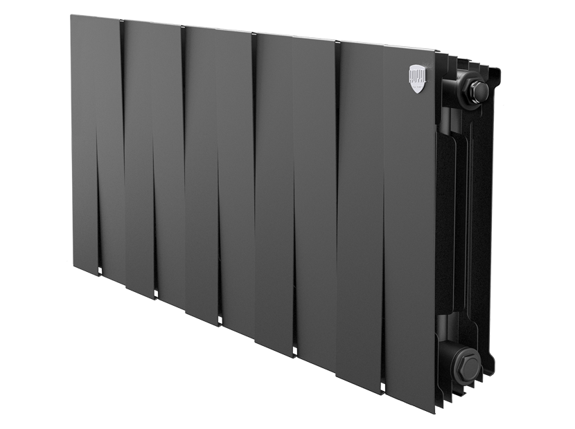 Биметаллический радиатор Royal Thermo PianoForte 300 Noir Sable 10 секций боковое подключение 1346055