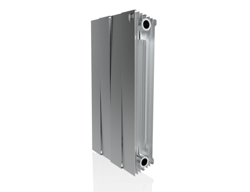 Радиатор биметаллический Royal Thermo PianoForte 500 Silver Satin 4 секции НС-1176338