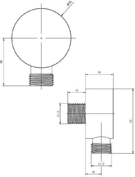 Шланговое подключение Allen Brau Priority 5х4.6х6.5 см хром 5.31A15-00