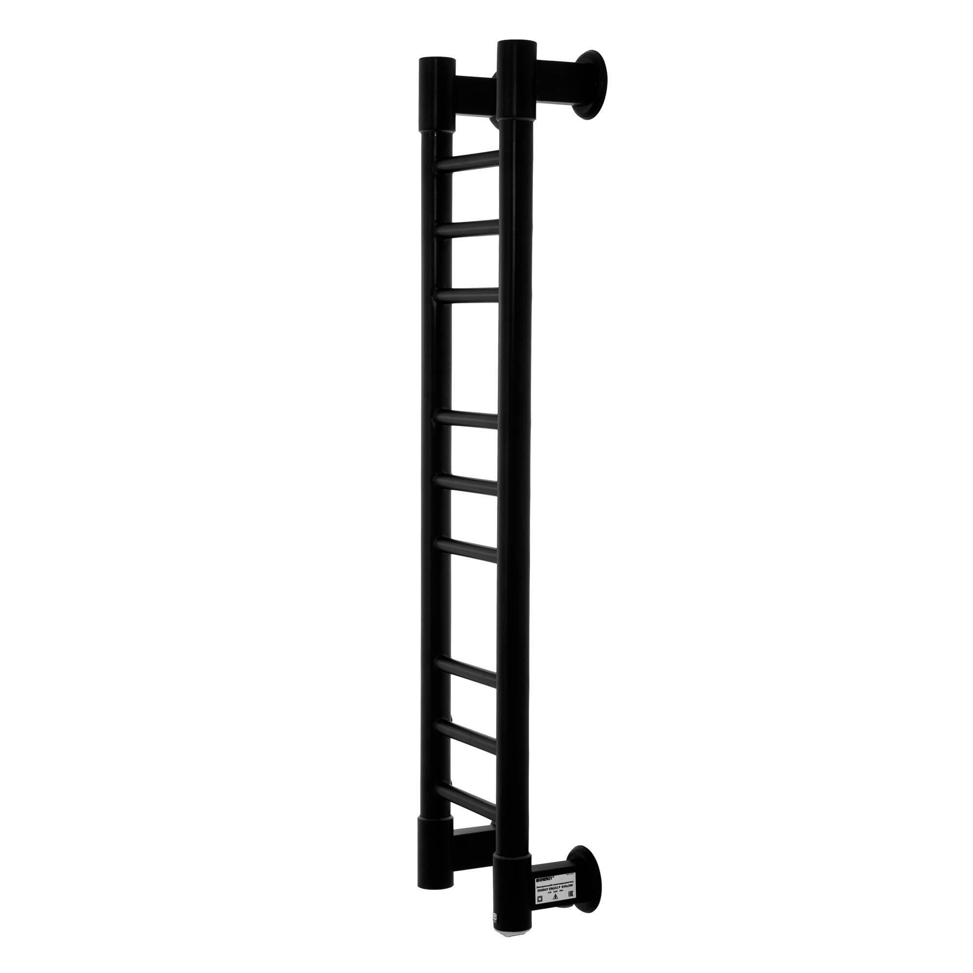 Полотенцесушитель электрический Energy Ergo2 P 850х200 мм RAL 9005 ERGO28520R905M