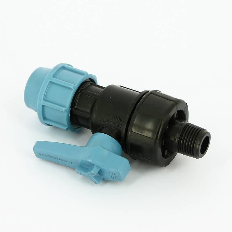 Кран для труб ПНД Unidelta НВ 1/2 полипропилен PP-B 1075002002001