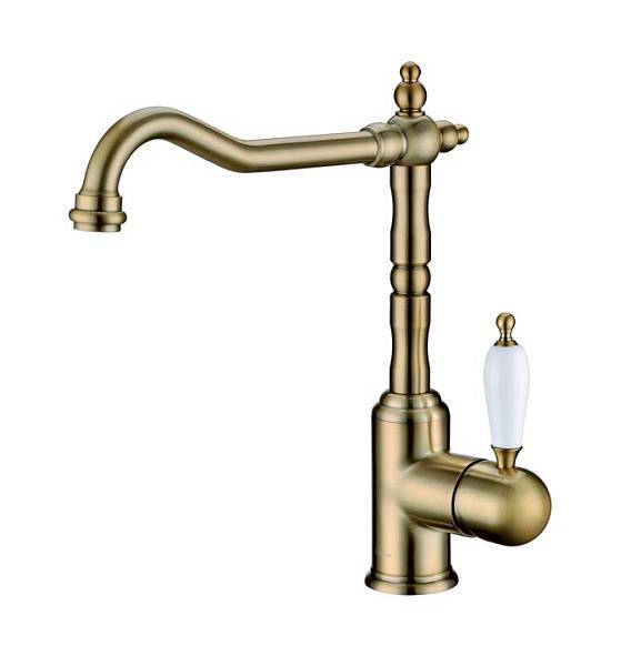 Смеситель для кухни Boheme Medici Ripresa с фильтром для питьевой воды бронза 101