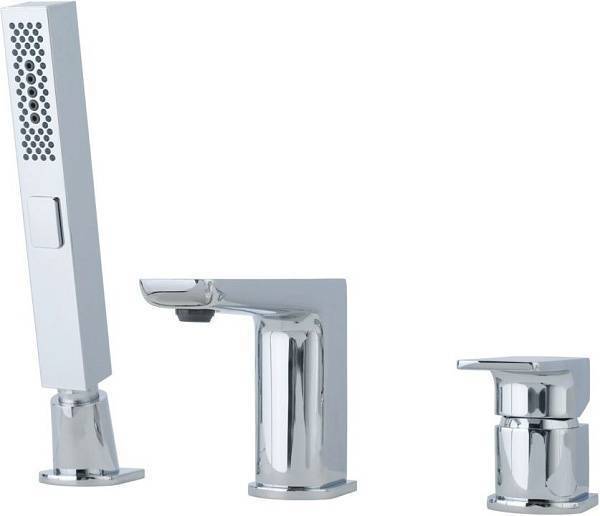 Смеситель на борт ванны Allen Brau Infinity на 3 отверстия хром 5.21008-00