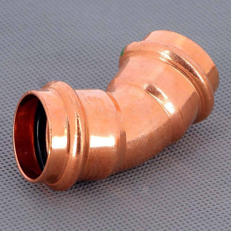 Угол пресс 45° Viega Profipress 28 мм медь 292362