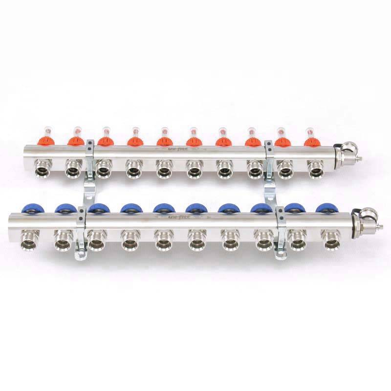 Коллекторная группа Uni-Fitt серия E 1x3/4 EK 10 выходов с расходомерами 440E4310